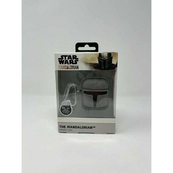 Disney Star Wars The Mandalorian Helmet Silicone AirPods Case Generation 1 & 2 - Picture 1 of 2